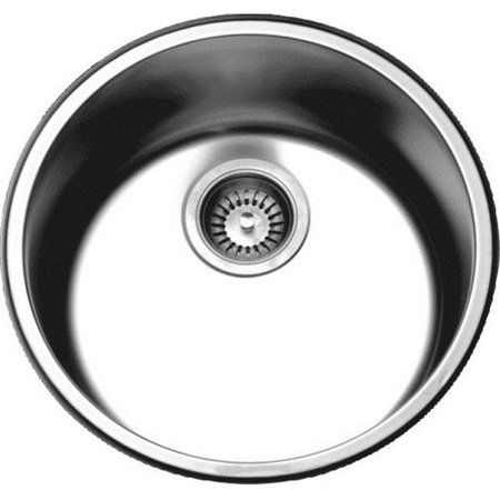 DAWN KITCHEN & BATH PRODUCTS INC Dawn Kitchen & Bath 3235 7.25 in.D Top Mount Round Bar Sink - 20 Gauge 3235